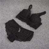 Fashion sexy bra set women's push up lace underwear panties summer thin breathable bra set