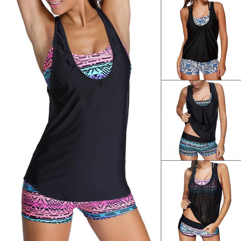 Tankini Two Piece Swimsuit Female Bikinis Women 2018 Swimwear Women Plus Size Push Up Bathing Suit Maio Beach Mayo Bathers