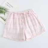 Japanese simple short pyjamas women 100% cotton short sleeves ladies pajama sets shorts Cute cartoon sleepwear women homewear