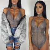 Sexy Womens Lingerie Nightwear Bodysuits Underwear Lace Cross Bandage Babydoll Bodysuit Plus Size
