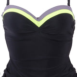 Women Two Piece Swimwear Tankini Sexy Bandeau Push Up Bikinis Summer Vacation Bathing Suit Beachwear Mailot De Bain Swim Wear